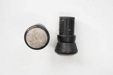 Gelenkgleiter &Oslash;20mm, schwarz, Kunststoff mit Filz