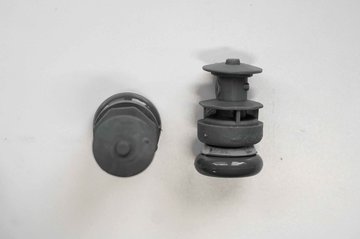 Gelenkgleiter &Oslash;22mm, grau, Kunststoff