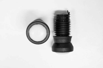 Gelenkgleiter &Oslash;22mm, schwarz, Kunststoff mit Teflon