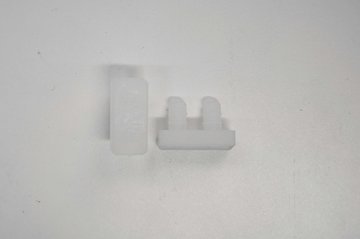 Gleiter 25x12mm, transparent, rechteckig Kunststoff Expresso