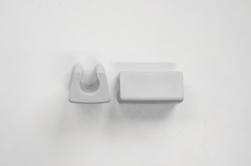 Gleiter 30mm, grau, Kunststoff, f&uuml;r Kuvenf&uuml;sse 8mm