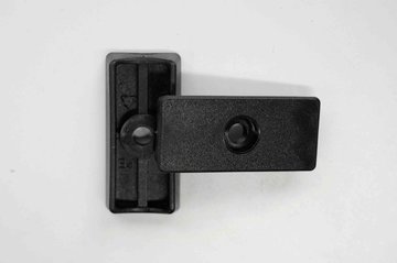 Gleiter 50x23mm, schwarz, rechteckig, Fashion hi