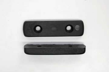 Gleiter 66x17mm, schwarz, rechteckig, Rubin Distanz 33mm