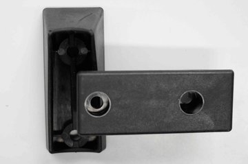 Gleiter 71x30mm, schwarz, rechteckig, Kunststoff Fashion vo