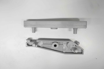 Gelenk 180x43mm, grau, Kunststoff Rimini rechts