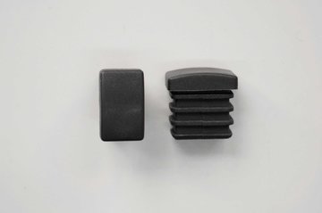 Fusszapfen 25x15mm, schwarz, rechteckig, Kunststoff Esprit