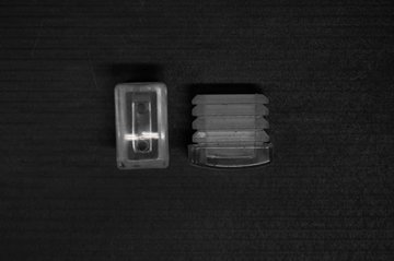 Fusszapfen 25x15mm, transparent, Kunststoff Nevada