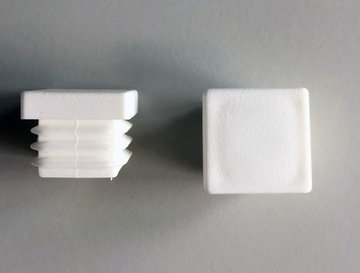 Fusszapfen 22x22mm, weiss, Kunststoff