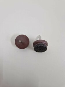 Nagelgleiter &Oslash;20mm, braun, Kunststoff mit Filz