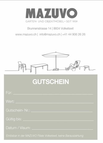 Geschenkgutschein Sujet 1 - Lounge