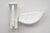 Gleiter 55x18mm, weiss, abgerundet, Tiffany 1990