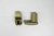 Fusszapfen 30x16mm, champanger, viereckig, Rubin hinten
