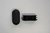 Fusszapfen 35x16mm, schwarz, oval, Kunststoff