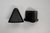 Fusszapfen 36x34mm, schwarz, dreieckig, Kunststoff Kettal