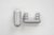 Fusszapfen 40x16mm, silber, oval, abgerundet, Kunststoff