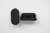 Fusszapfen 40x20mm, schwarz, oval, Kunststoff