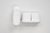 Fusszapfen 45x17mm, weiss, oval, Kunststoff
