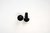 Fusszapfen Ø14mm, schwarz, halbrund, Kunststoff 6mm