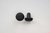Fusszapfen Ø20mm, schwarz, halbrund flach, Gummi Altea 8m