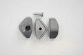 Gleiter 30x16mm, grau, dreieckig, verschraubbar, Trial