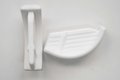 Gleiter 55x18mm, weiss, abgerundet, Tiffany 1990