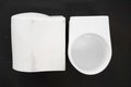 Tischendkappe Ø38mm, weiss, flache Unterlage, Kunststoff