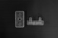 Stapelschutz 27x10mm, transparent, rechteckig,  Solaris