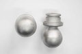 Abschlusszapfen, Ø22mm, halbrund, Metal elox., 29 mm Aussen