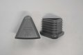 Fusszapfen 36x34mm, grau, dreieckig, Kunststoff Kettal