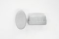 Fusszapfen 37x21mm, grau, oval, Flash Atlantis vo