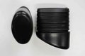Fusszapfen Set 48x27mm, 4 Stk.schwarz, oval, Kunststoff