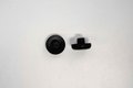 Fusszapfen Ø18mm Ø7mm, schwarz, rund, Kunststoff
