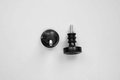 Fusszapfen Ø18mm, schwarz, Kunststoff Gewinde 6 mm