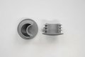 Fusszapfen Ø29mm, grau, halbmond Zapfen, Kunststoff
