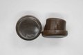 Fusszapfen Ø38mm, braun, abgeschrägt, Kunststoff Manau hi